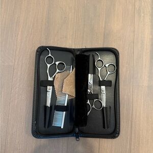 Premium Dog Grooming Scissors Set - Silver